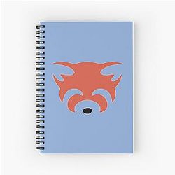 Aggretsuko Notebooks - Red Panda Logo Spiral Notebook