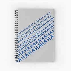 Aggretsuko Notebooks - Hahahahaha Spiral Notebook