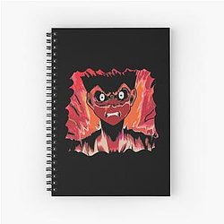 Aggretsuko Notebooks - Rage zombie character emotion Spiral Notebook