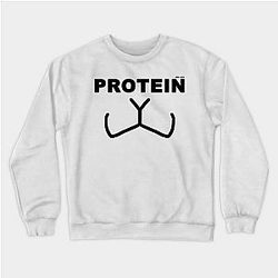 Aggretsuko Sweatshirts - PROTEIN (black text) TP2204