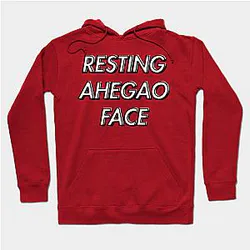 Ahegao Hoodie - Resting Ahego Face