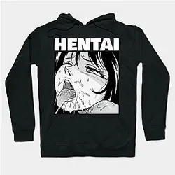 Ahegao Hoodie - Waifu Hentai Retro Otaku Manga Anime