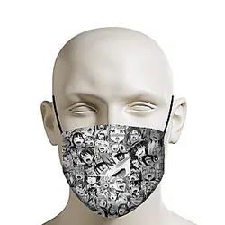 Ahegao Face Mask - Manga Girl Faces Mixed