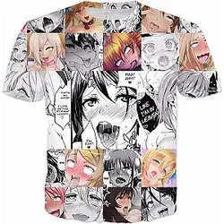 Ahegao Shirt - Anime Agehao Face Remix