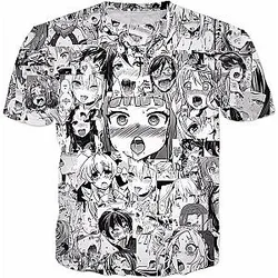 Ahegao Shirt - Mangal Agehao Face Non Color Remix