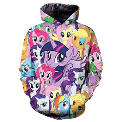 My Little Pony Ahegao 3D Hoodies