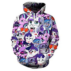 Ahegao Hoodie - Little Pony Ahegao Pullover Hoodie