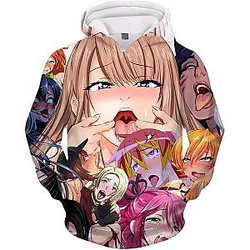 Ahegao Hoodie Hot Anime Face 2021