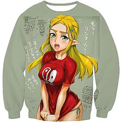 Ahegao Sweater The Legend of Zelda Princess