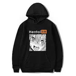 Ahegao Hentai Black Face Hoodie