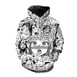 New 3D Printed Ahegao Hoodie