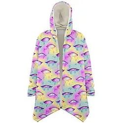 Ahegao Cloak Coat New Style 3D Desgin