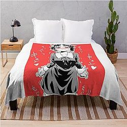 Ahegao Blankets - Morning Girl Ahegao Hentai Anime Throw Blanket