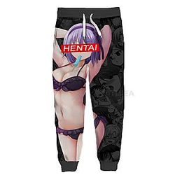 Anime Ahegao Sweatpants - Fashion Casual Sweatpant
