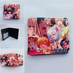 Ahegao Wallet - Anime Ahegao Funny Girls Color PU Leather Wallet