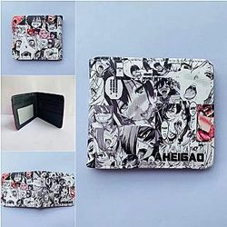 Ahegao Wallet - Anime Ahegao Funny Girls Hentai PU Leather Wallet