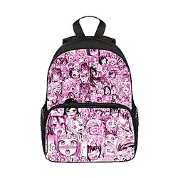 Ahegao Backpacks - Ahegao School Bag Pink Color