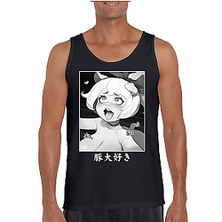 Ahegao Tank Tops - Printed Anime Casual Fashion Tank Top