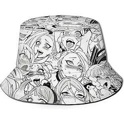 Ahegao Bucket Hats - Japanese Hentai Character Girls Classic Hat