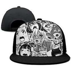 Ahegao Hats - Anime Face Emotion Hentai Hip-Hop One Size Cap