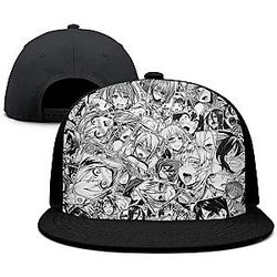 Ahegao Hats - Anime Face Hentai Hip-Hop One Size Unisex Cap