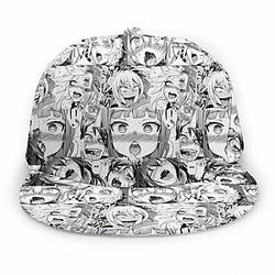 Ahegao Hats - Anime Face Hentai Hip-Hop Adjustable Unisex Cap