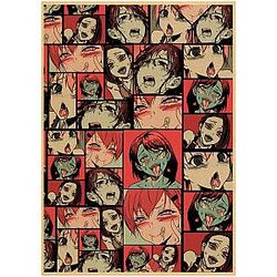 Ahegao Posters - Multiple Ahegao Faces Poster