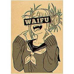 Ahegao Posters - WAIFU Ahegao Poster Home Decoration