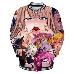 Ahegao Jackets - Trendy Printed Jacket