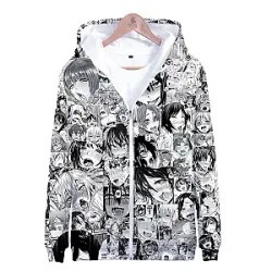 Ahegao Jackets - Trendy Fashion Printed Ahegao Jacket