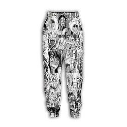 Anime Ahegao 3D Printed Casual Pants Fashion Streetwear AL2402