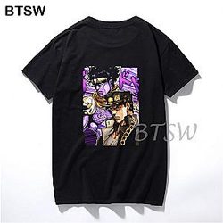 Jjba T-shirt - Printed Trendy Summer Jjba T-shirts