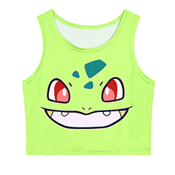 Pokemon Slim Sexy Bare Midriff women sleeveless, Tank Top AL2402