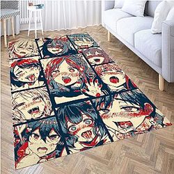 Ahegao comeback Carpet for Living Room 3D Anime Cartoon Rug Gamer Teen Room Bedside Lounge Rug AL2402