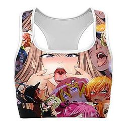 Sexy Ahegao Sports Bra #01