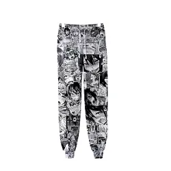 Anime Ahegao Sweatpants - Japanese Trendy Printed Sweatpant