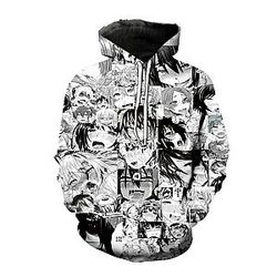 New 3D Printed Sexy Ahegao Face Hoodie