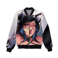 Ahegao Anime 3D Print Jacket