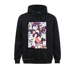 Sexy Ahegao Anime  Printed Pullover Hoodie