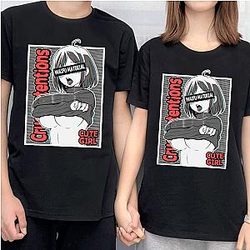 Ahegao Waifu Cute Girl Anime Printed T-Shirt