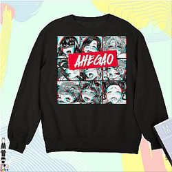 Ahegao Hentai Waifu Material Sweatshirt