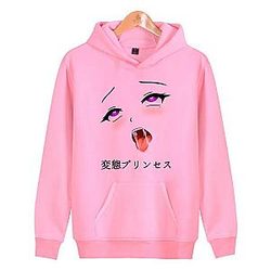 Sexy Ahegao Hentai Pink Hoodie