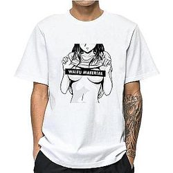 Sexy Ahegao Shirt Print Waifu Material