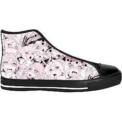 Ahegao Pink Converse Shoes