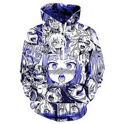 Ahegao 3D Unisex Hoodie