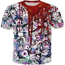 Multicolor Unisex Ahegao T-shirt