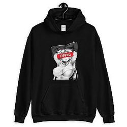 Senpai Black Hoodie