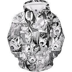 Sexy Ahegao Hoodie Hentai Face