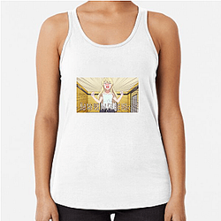 Aho-Girl Finding Laughter in the Absurd Vibe Aho Girl Tank Tops