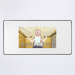Aho-Girl Finding Laughter in the Absurd Vibe Aho Girl Mouse Pads